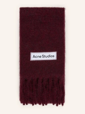 Acne Studios Szal Z Alpaki rot CIEMNOCZERWONY