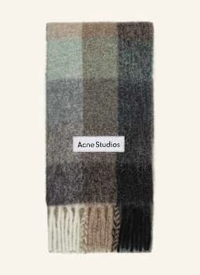 Acne Studios Szal Z Dodatkiem Alpaki gruen