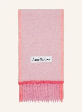 Acne Studios Szal Z Dodatkiem Alpaki pink