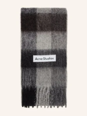 Acne Studios Szal Z Dodatkiem Alpaki schwarz