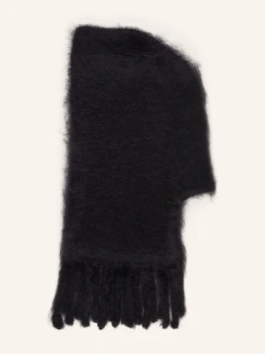Acne Studios Szal Z Moheru Z Kapturem schwarz