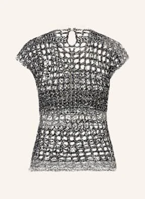 Acne Studios Top Szydełkowy schwarz