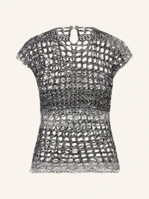 Acne Studios Top Szydełkowy schwarz