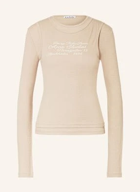 Acne Studios Zestaw: Koszulka Z Długim Rękawem I Top beige