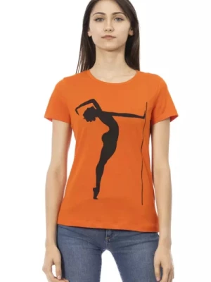 Action Orange Koszulka z Krótkim Rękawem Trussardi