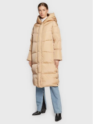 Add Płaszcz zimowy 6AW008 Beżowy Regular Fit