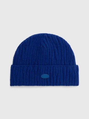 Ader Error czapka wełniana Etik Logo Beanie kolor niebieski wełniana BMADFWHW0504