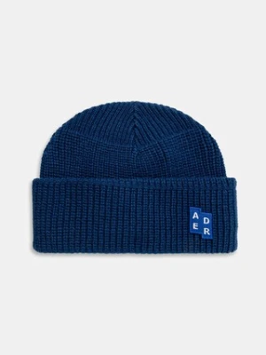 Ader Error czapka z dodatkiem wełny BEANIE kolor granatowy BMSGFYHW0501NV