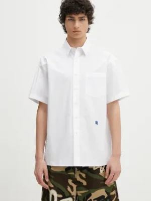 Ader Error koszula bawełniana Apparel-Top męska kolor biały relaxed z kołnierzykiem klasycznym BN42FYSH0202WH
