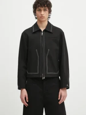 Ader Error kurtka Apparel-Top kolor czarny przejściowa BO01SSJK1602BK