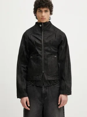 Ader Error kurtka jeansowa Apparel-Top kolor czarny przejściowa BO01SSJK0108BK