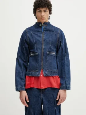 Ader Error kurtka jeansowa Apparel-Top kolor granatowy przejściowa BO01SSJK0108BL