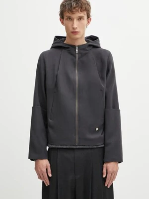 Ader Error kurtka wełniana JACKET męska kolor szary przejściowa BO01FWJK0103GR