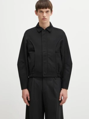 Ader Error kurtka z dodatkiem wełny JACKET kolor czarny przejściowa BO01FWJK0106BK
