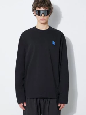 Ader Error longsleeve TRS Tag Longsleeve męski kolor czarny z aplikacją BMSGFYLT0201