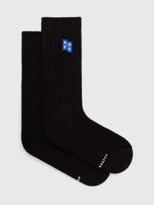 Ader Error skarpetki TRS Tag Socks męskie kolor czarny BMSGFYAC0301