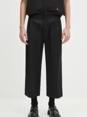 Ader Error spodnie wełniane Apparel-Bottom męskie kolor czarny proste BO01SSSA0205BK