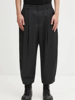 Ader Error spodnie wełniane SLACKS męskie kolor szary proste BO42FYSA0101GR