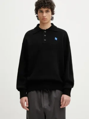 Ader Error sweter wełniany Apparel-Top męski kolor czarny BO42FYKT0102BK