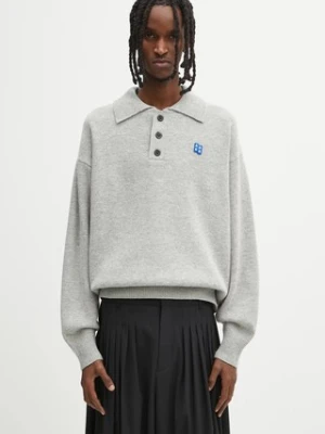 Ader Error sweter z dodatkiem wełny KNIT męski kolor szary BO42FYKT0102GR
