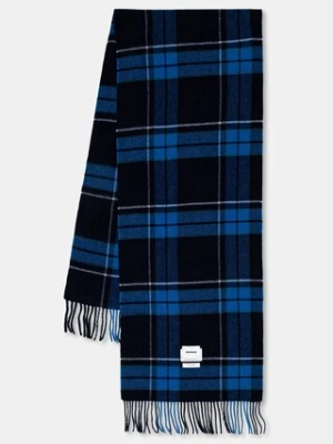 Ader Error szalik wełniany MUFFLER męski kolor niebieski wzorzysty BN01FWAC0401BK