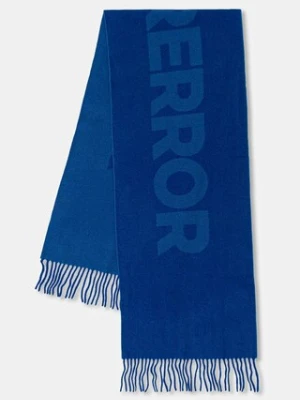 Ader Error szalik wełniany MUFFLER męski kolor niebieski wzorzysty BO01FWAC0402BL