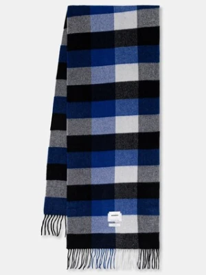 Ader Error szalik wełniany MUFFLER męski kolor niebieski wzorzysty BO01FWAC0403BL
