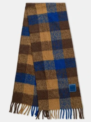 Ader Error szalik z dodatkiem wełny MUFFLER męski kolor brązowy wzorzysty BO01FWAC0405BR