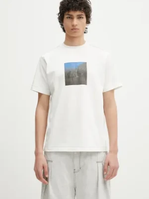 Ader Error t-shirt Apparel-Top męski kolor biały z nadrukiem BO01SSTS0101OW