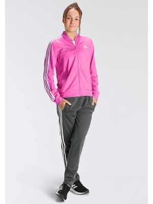 adidas 2-częściowy zestaw sportowy w kolorze różowo-antracytowym rozmiar: 170