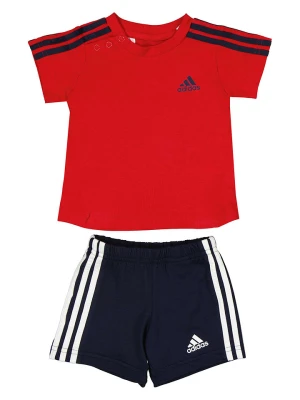 adidas 2-częściowy zestaw w kolorze czerwono-czarnym rozmiar: 98