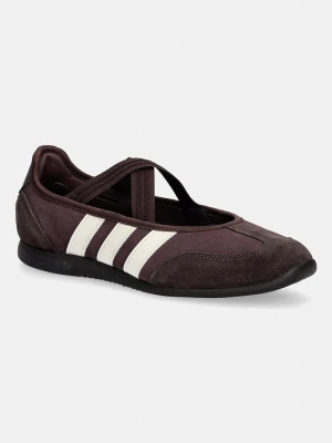 adidas baleriny zamszowe Barreda Mary Jane brązowy