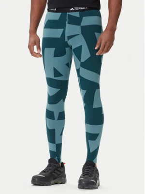 adidas Bielizna termoaktywna dolna Multi Synthetic Base Layer JP2757 Zielony Slim Fit