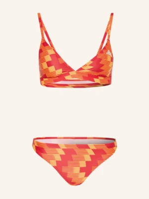 Adidas Bikini Trójkątne Z Nadrukiem Piłkarskim Na Całej Powierzchni rot