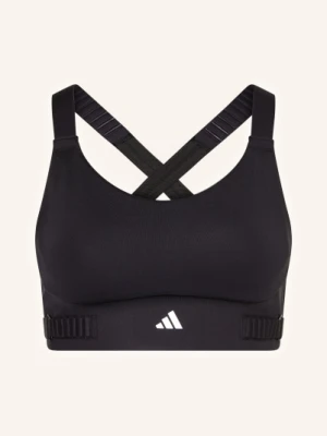 Adidas Biustonosz Sportowy Fastimpact Luxe Run schwarz