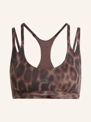 Adidas Biustonosz Sportowy Optime Workout Z Wycięciem schwarz