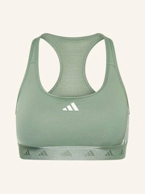 Adidas Biustonosz Sportowy Performance Powerreact Hyperglam grau