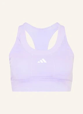 Adidas Biustonosz Sportowy Run Pocket Medium Support lila