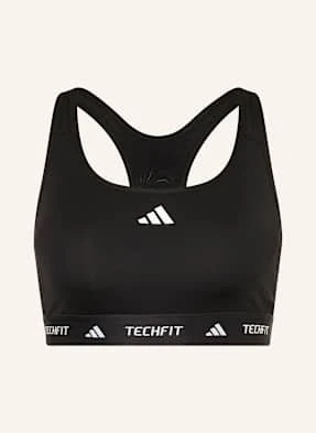 Adidas Biustonosz Sportowy Techfit schwarz