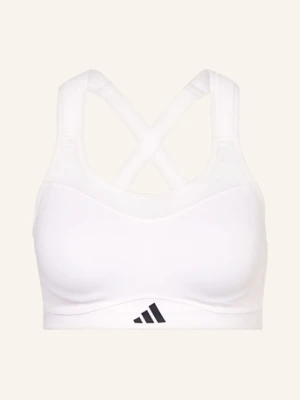 Adidas Biustonosz Sportowy Tlrd Impact Training Z Siateczką weiss