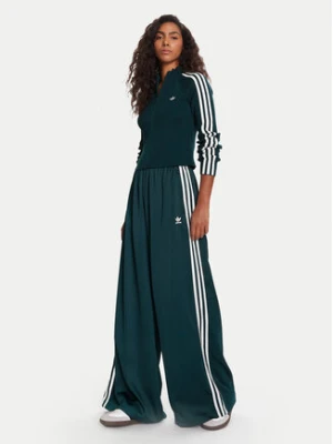 adidas Bluza adicolor 3-Stripes JY2599 Zielony Slim Fit