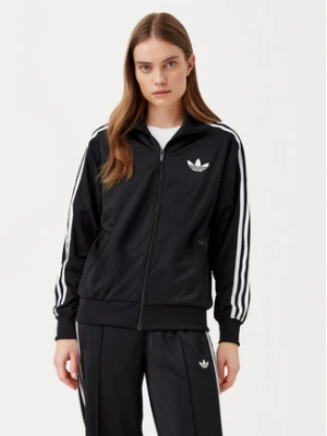 adidas Bluza adicolor Classic Firebird JC8251 Czarny Loose Fit