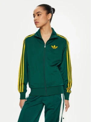 adidas Bluza adicolor Classic Firebird JP2299 Zielony Loose Fit