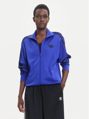adidas Bluza adicolor Classic Firebird JX6462 Niebieski Loose Fit