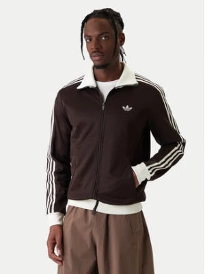adidas Bluza adicolor Classic KE1665 Brązowy Slim Fit