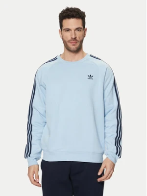 adidas Bluza adicolor Classics 3-Stripes JN7026 Błękitny Regular Fit