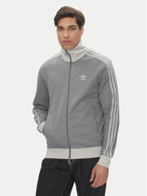 adidas Bluza adicolor Classics Beckenbauer JP1226 Szary Slim Fit