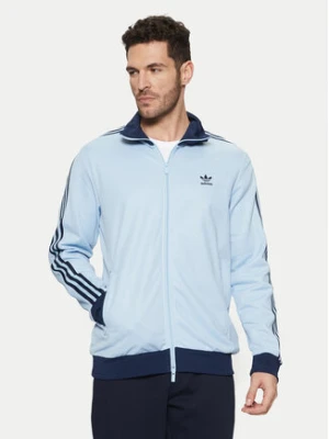 adidas Bluza adicolor Classics Beckenbauer JP2521 Błękitny Slim Fit