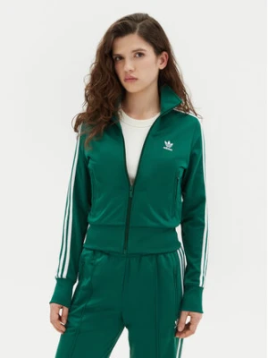 adidas Bluza adicolor Classics Firebird JC8262 Zielony Regular Fit