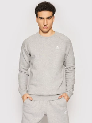 adidas Bluza adicolor Essentials Trefoil Crewneck H34642 Szary Regular Fit